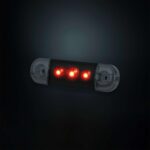 Slim πίσω φως θέσης Dark Knight με 3 LED