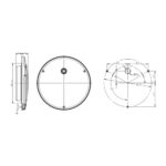 Εσωτερικό φωτιστικό λευκό 152 mm - Image 6