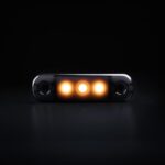 Slim πλευρικό φως σήμανσης Dark Knight super dark με 3 LED