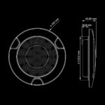 Πίσω φανάρι Freedom Black Raven στρογγυλό 3 λειτουργιών 152 mm - Image 6