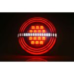 Πίσω φως 3 λειτουργιών universal στρογγυλό 142mm - Image 3