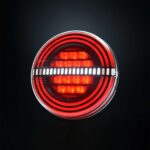 Πίσω φως 3 λειτουργιών universal στρογγυλό 142mm