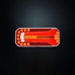 Πίσω φανάρι Strands 5 λειτουργιών universal με δυναμικό φλας ορθογώνιο