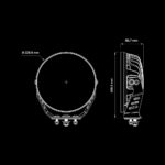 Προβολέας Siberia NRS 9" Λευκό 11800 Lumens - Image 5