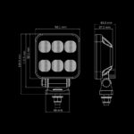 Φώς εργασίας Led Dark Knight Hardcore 32w 3645 Lumens - Image 9