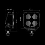 Φώς εργασίας Led Unity Edge 20w 2010 Lumen - Image 5