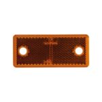 Ανακλαστικό πορτοκαλί Ορθογώνιο 96x42mm με τρύπες