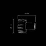 Led λάμπα Strobe mini Πορτοκαλί - Image 5