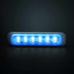 Κατευθυντικό προειδοποιητικό φως μπλε Dark Knight 6 led