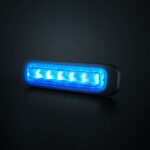 Κατευθυντικό προειδοποιητικό φως μπλε Dark Knight 6 led - Image 3