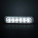 Κατευθυντικό προειδοποιητικό φως Λευκό Dark Knight 6 led