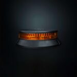 Φάρος Προειδοποίησης LED Cruise Light Επιφανειακής Τοποθέτησης Με Πορτοκαλί Φακό