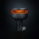 Φάρος προειδοποίησης Led Cruise Light 90mm με βάση ιστού / Πορτοκαλί φακός