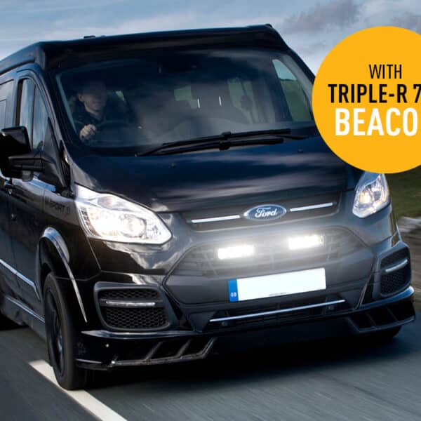 Σετ γρίλιας για Ford Transit Custom (2012-2017) Με Triple-R 750 Με Φώτα θέσης και φάρο 10800 Lumens - Lazerlamps