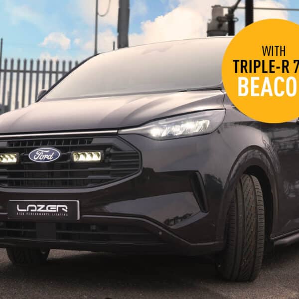 Σετ γρίλιας για Ford Transit Custom (2024+) με Triple-R 750 (Με Φώτα θέσης και Φάρο) 10800 Lumens - Lazerlamps