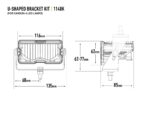 Βάση στήριξης τύπου U για Carbon-2 LED προβολείς - Lazerlamps - Image 3