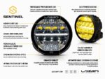Sentinel 7″ Κίτρινο 9600 Lumens - Lazerlamps - Image 4