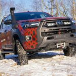 Σετ τοποθέτησης γρίλιας για Toyota Hilux Invincible X (2021+) με Triple-R 750 - Lazerlamps