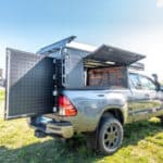 Κουβούκλιο Camper για Toyota Hilux Revo 2016+ Μισοκάμπινο, Μαύρο Alu-Cab