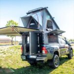 Κουβούκλιο Camper για Toyota Hilux Revo 2016+ Μισοκάμπινο, Μαύρο Alu-Cab - Image 4